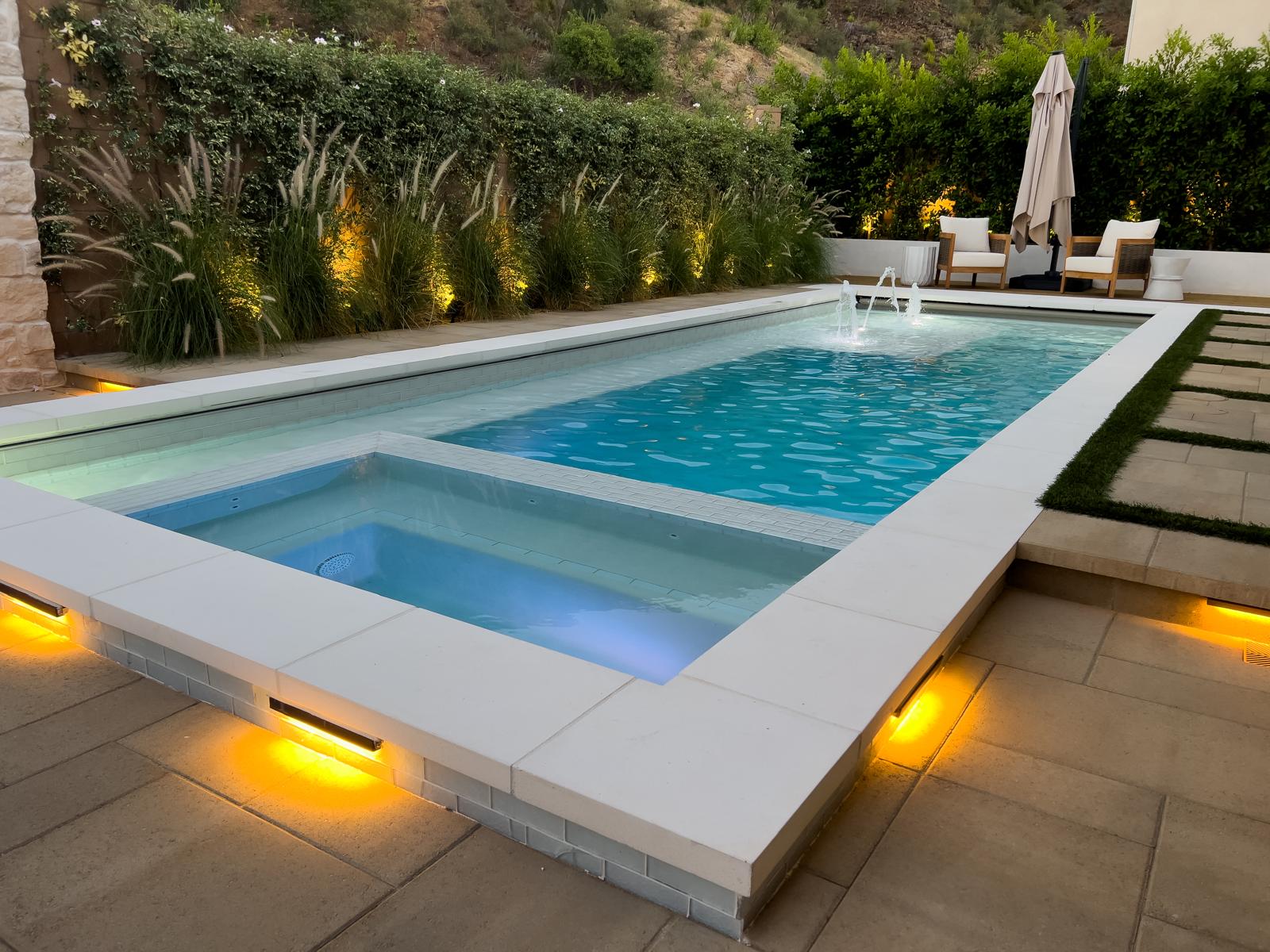 Luxury finished pool project in Hollywood Hills by Pool Masters LA — photo 2