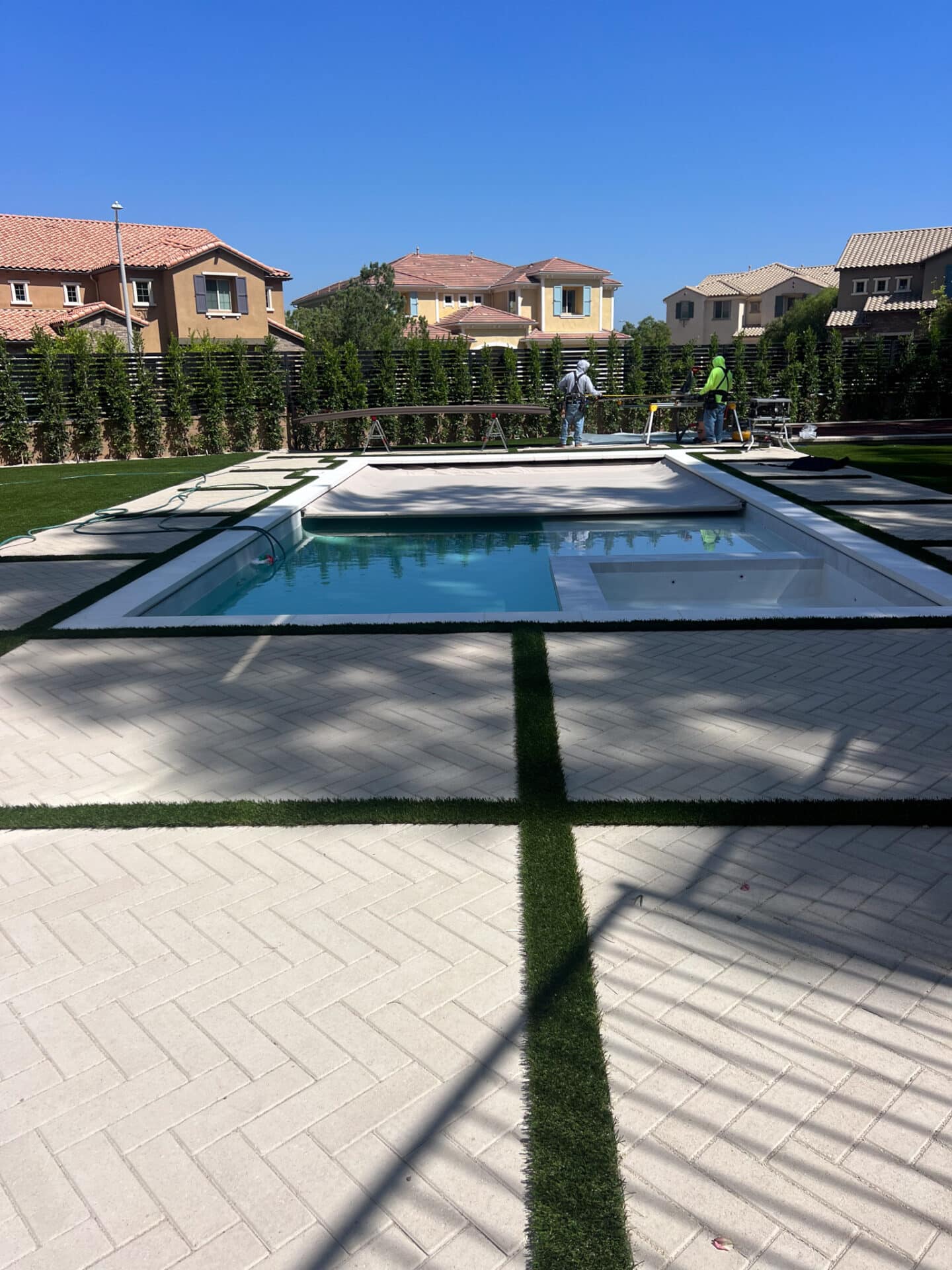 Luxury finished pool project in Mariposa by Pool Masters LA