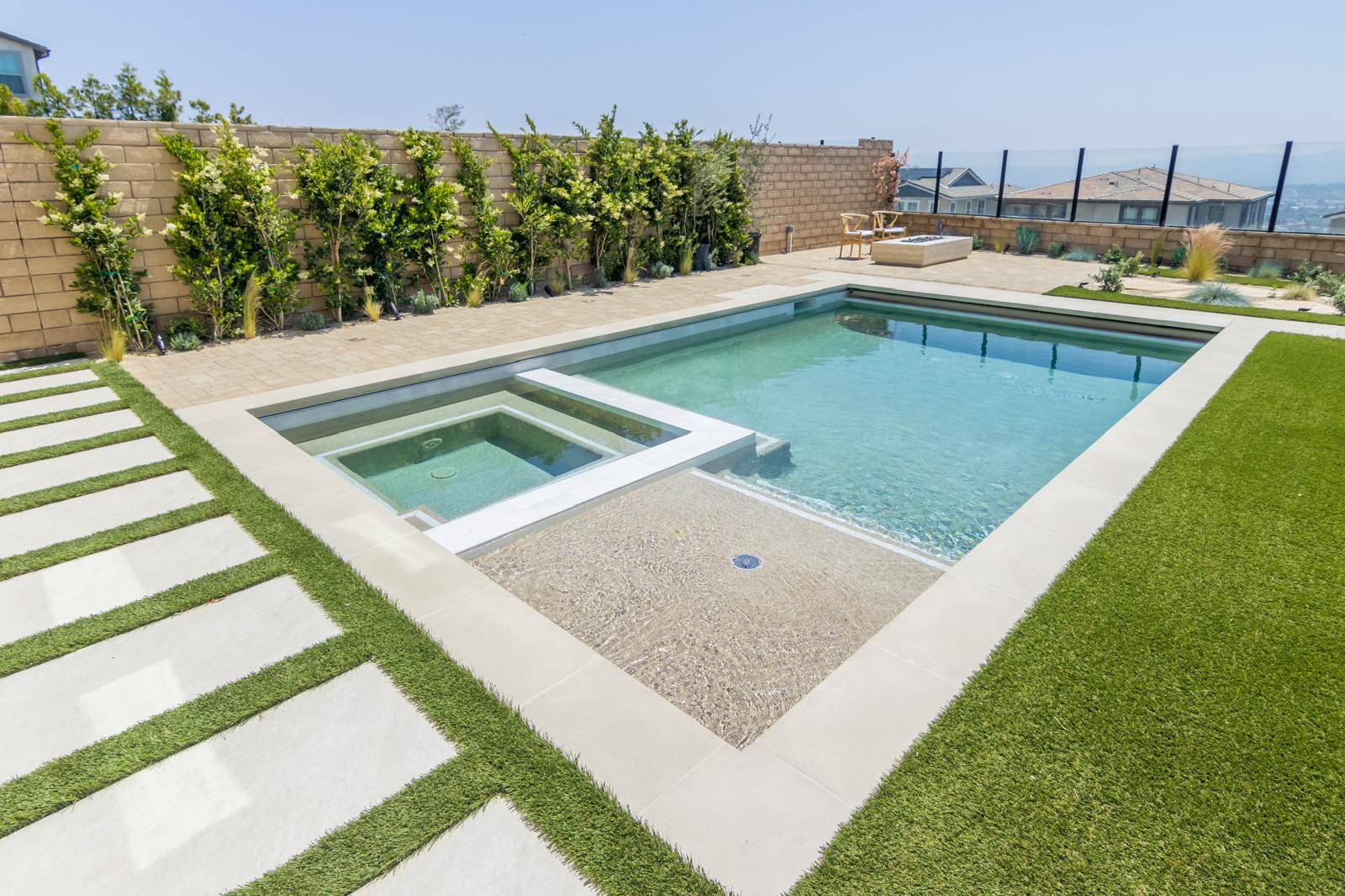 Luxury finished pool project in San Gabriel by Pool Masters LA — photo 2