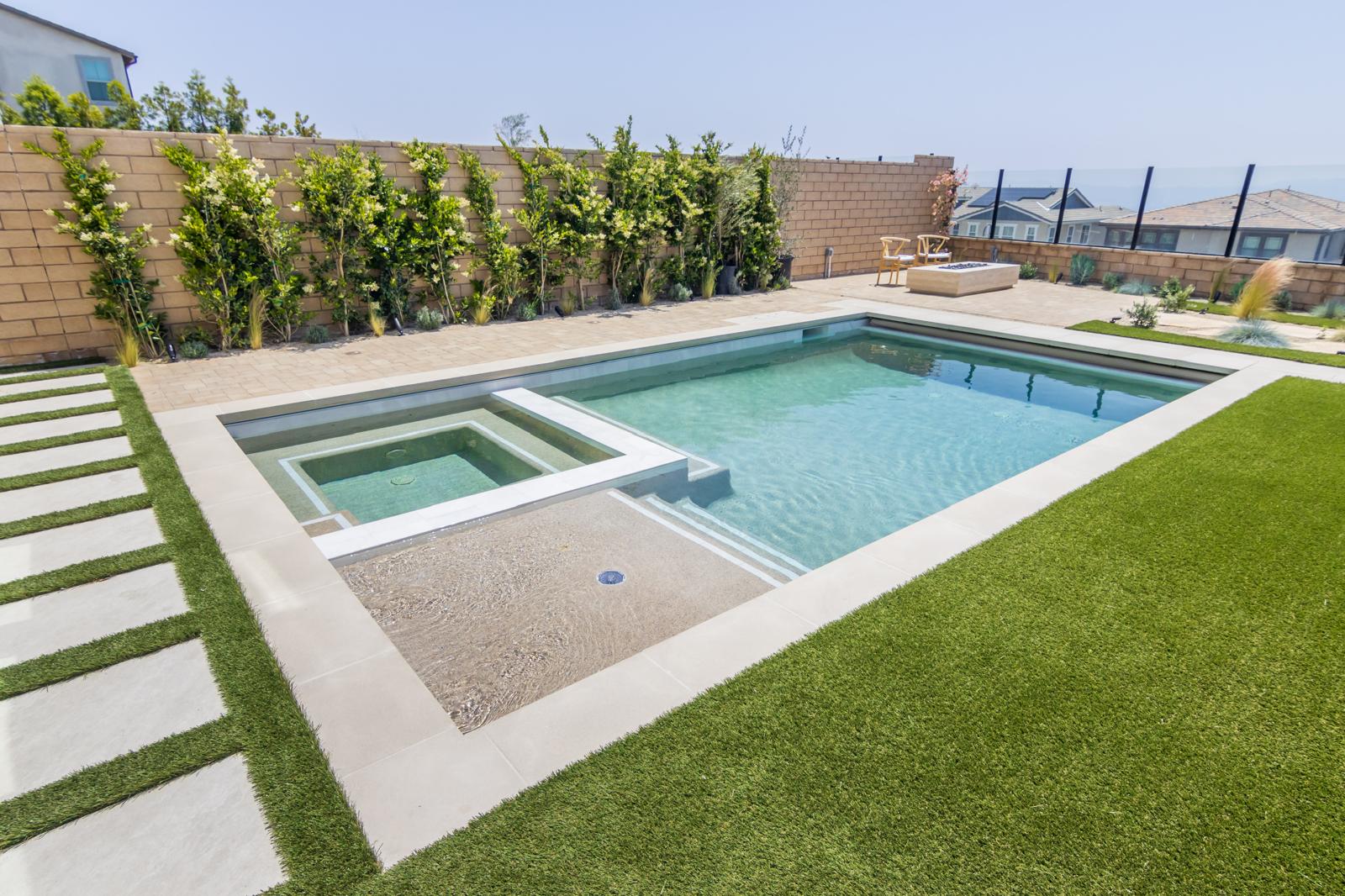 Luxury finished pool project in San Gabriel by Pool Masters LA — photo 3