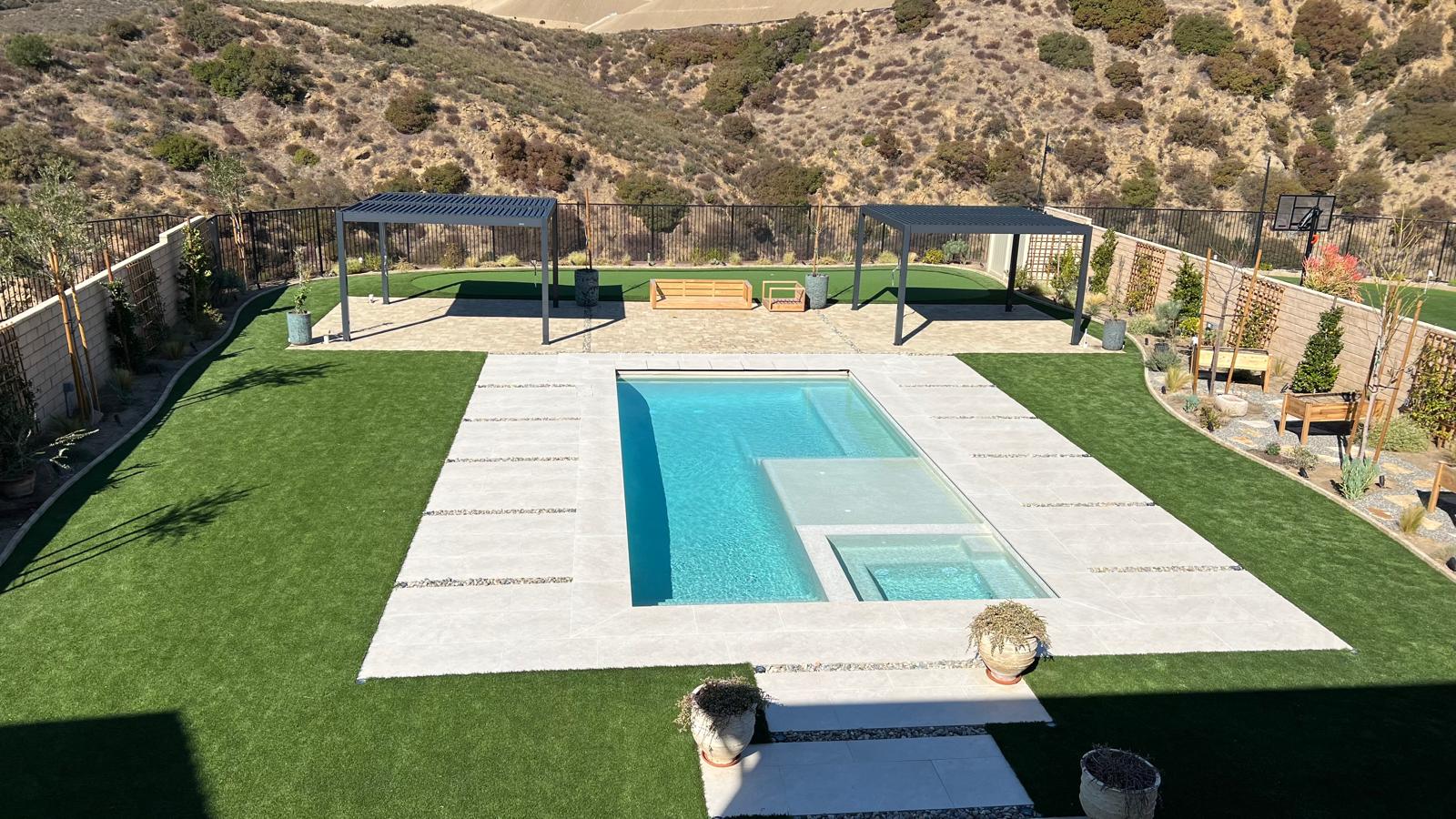 Luxury finished pool project in Walnut Acres by Pool Masters LA — photo 2