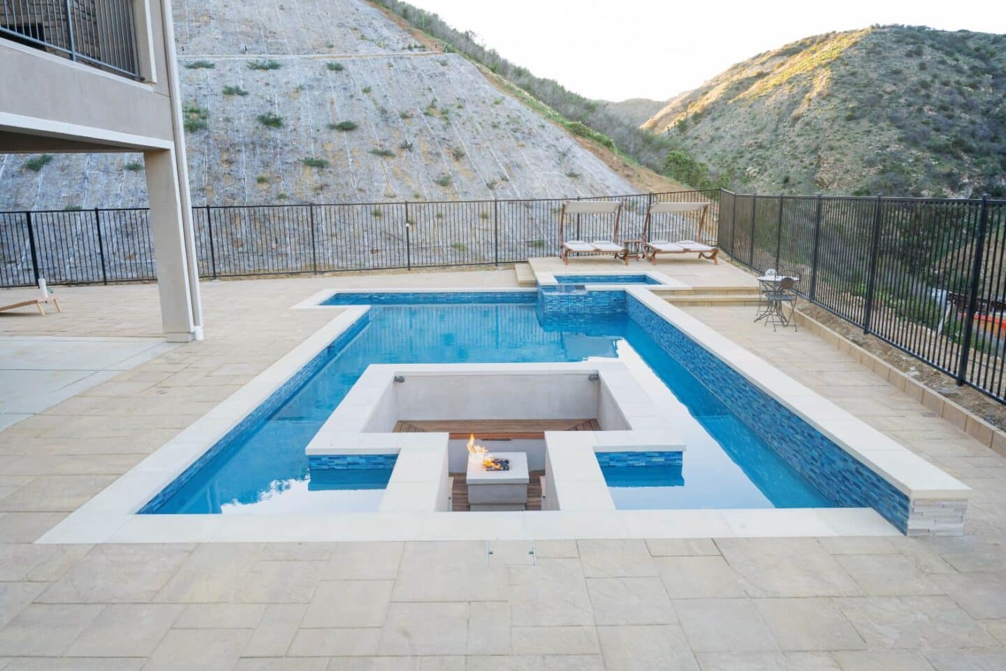 Luxury finished pool project in Westlake Village by Pool Masters LA