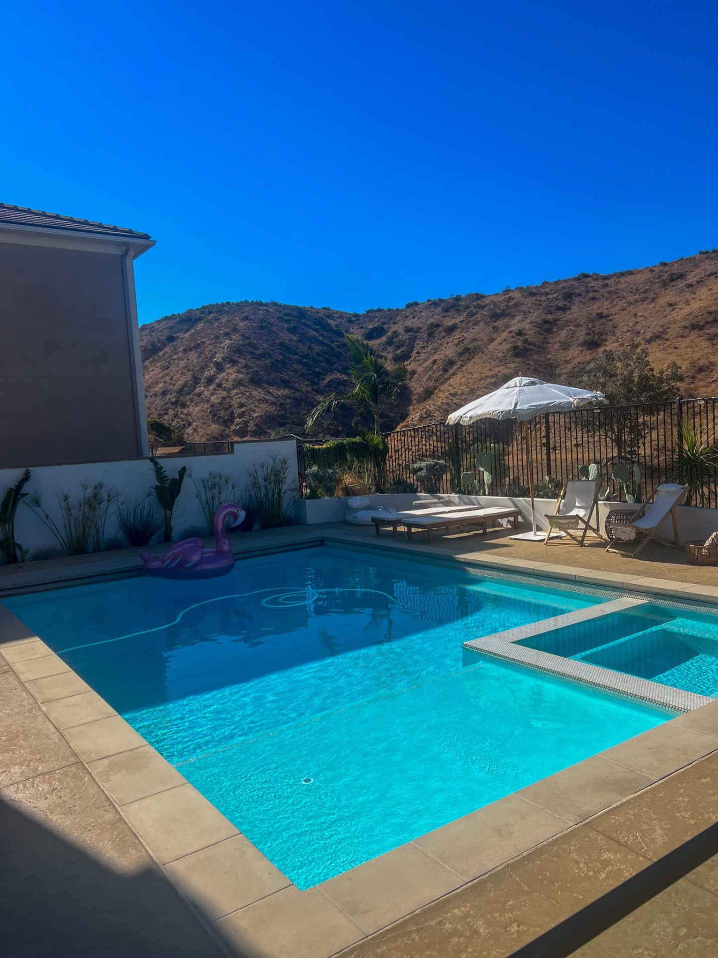 Luxury finished pool project in Westlake Village by Pool Masters LA